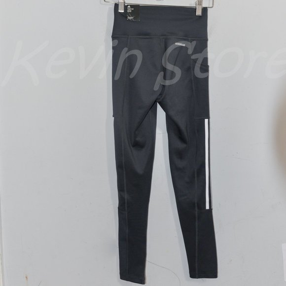 Adidas Women Ladies' 3-Stripe Tight with Mesh in Gray - Picture 7 of 10